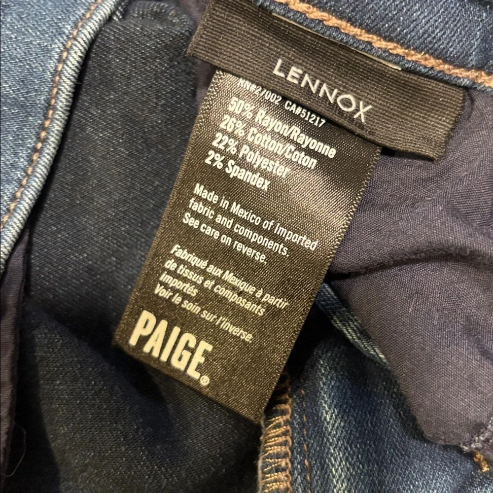 PAIGE Lennox Men's Slim Jeans in Dark Blue